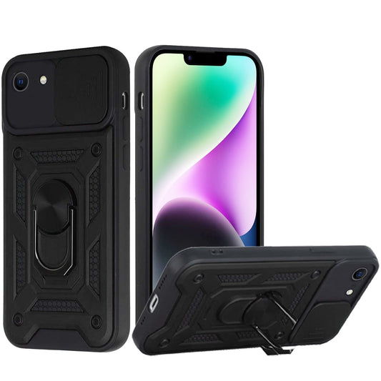 iPhone 17E / 16E  ELITE Camera Push Magnetic Ring Stand Hybrid - Black ( 1107613) (MSRP $39.99)