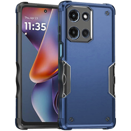 Moto G 5G 2025/2026 - G Play 2026 - Exquisite Tough Shockproof Hybrid Case Cover - Blue (1107542) (MSRP 49.99)