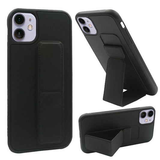Apple iPhone 12 Mini 5.4 Foldable Magnetic Kickstand Vegan Case- Black (110277)