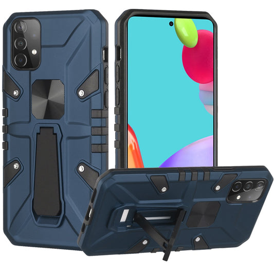 Samsung Galaxy A52 5G Force Magnetic Tough Kickstand Hybrid Case Cover - Blue (1103386)