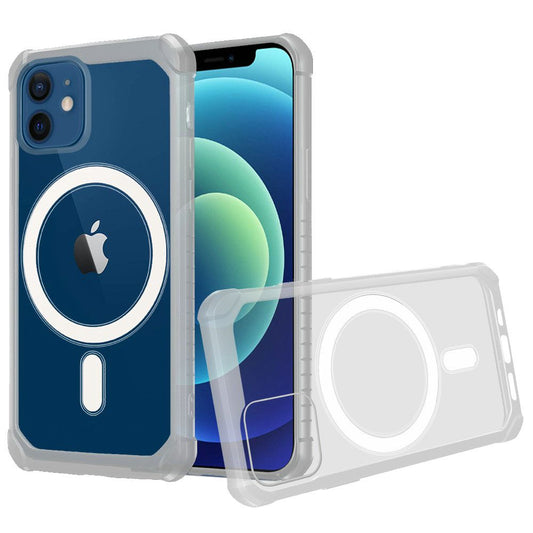 Apple iPhone 12 Mini 5.4 MegSafe Magnet Frosted Bumper Case Cover - Clear/Clear (1101835)