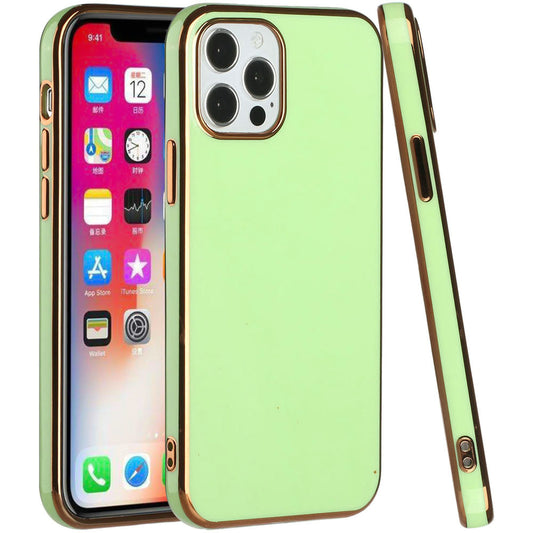 Apple iPhone SE2 (2020) 8/7/6/6s Electroplated Fashion Solid Color TPU Case Cover - Light Green (1102999)