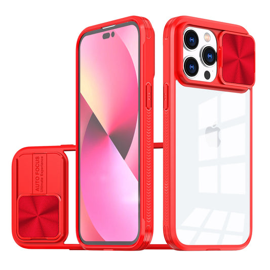iPhone 15 Pro Max Fusion Transparent Clear Hybrid Case Cover - Red (1106107)
