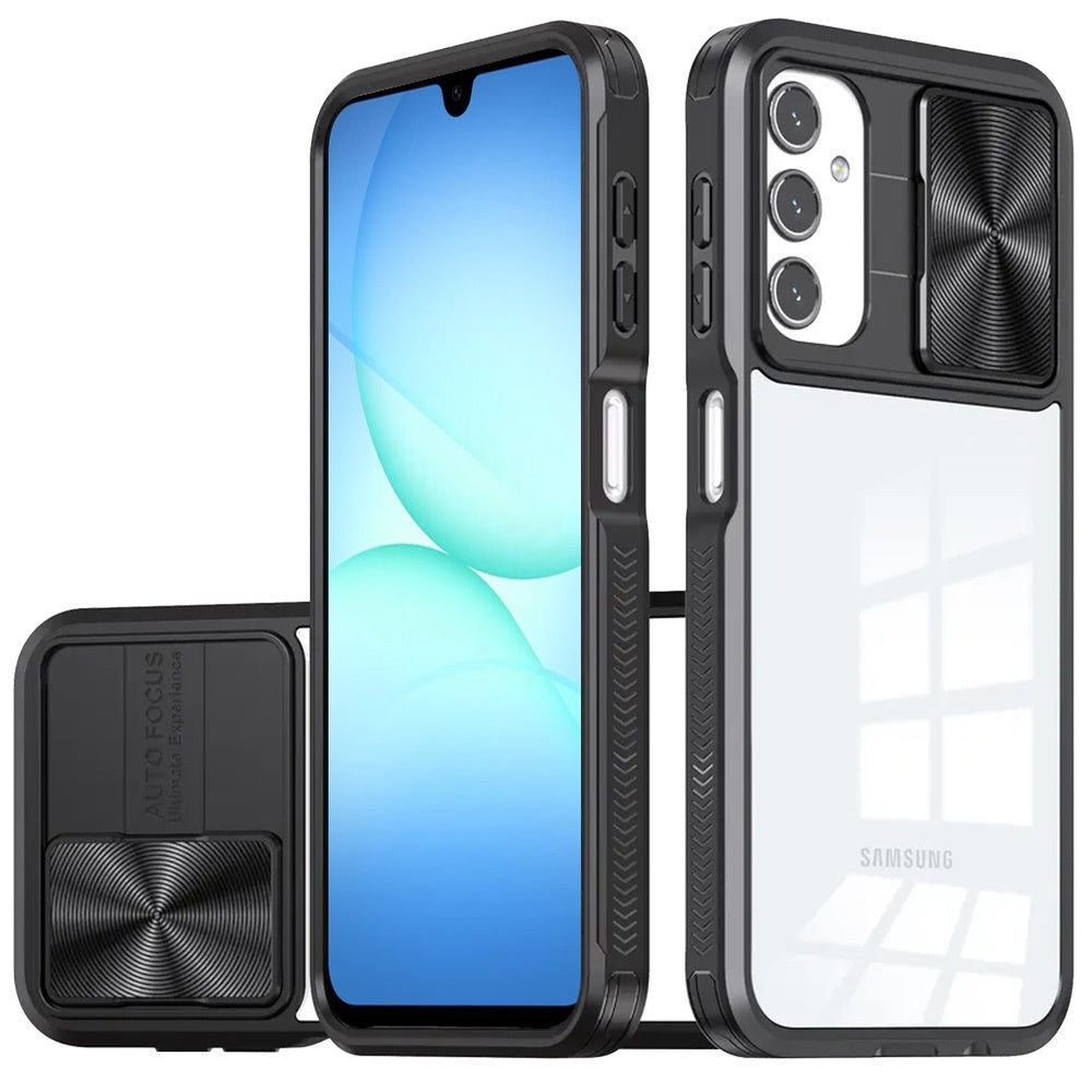 Samsung A17 5G Fusion Transparent Clear Hybrid Case Cover - Black (1108108) (MSRP $49.99)