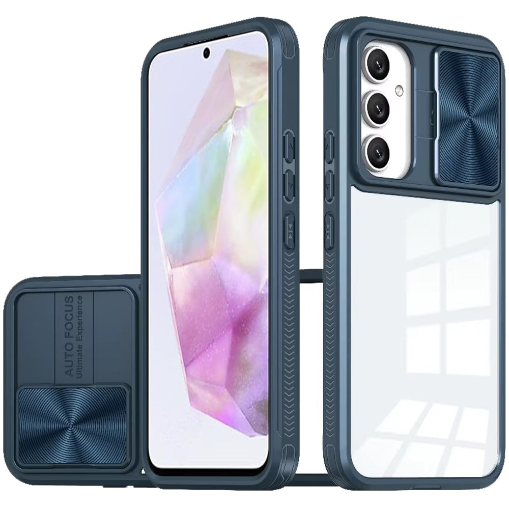 Samsung Galaxy A36 Fusion Transparent Clear Hybrid Case Cover - Blue (1102986)