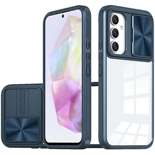 Samsung Galaxy A36 Fusion Transparent Clear Hybrid Case Cover - Blue (1102986)