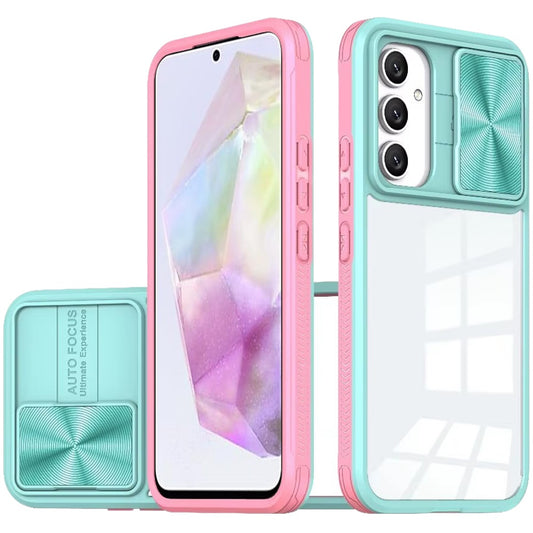 Samsung Galaxy A36 Fusion Transparent Clear Hybrid Case Cover - Pink/Blue (1102987)