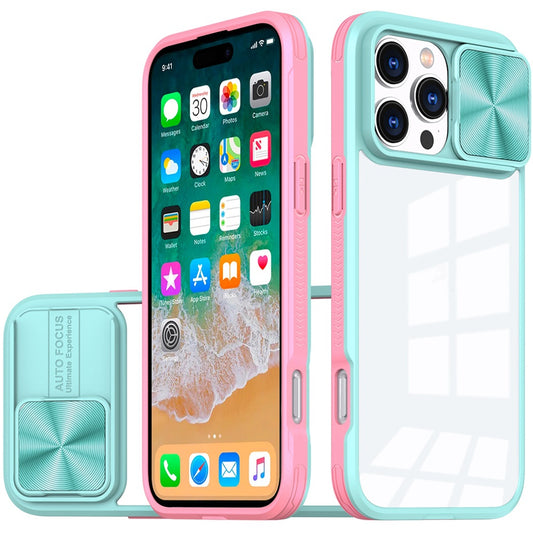iPhone 16 Pro Max 6.9 inch Fusion Transparent Clear Hybrid Case Cover - Pink/Blue (1102958)