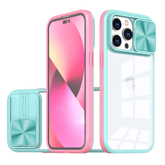 iPhone 15 Pro Max Fusion Transparent Clear Hybrid Case Cover - Pink/Blue (1106106)
