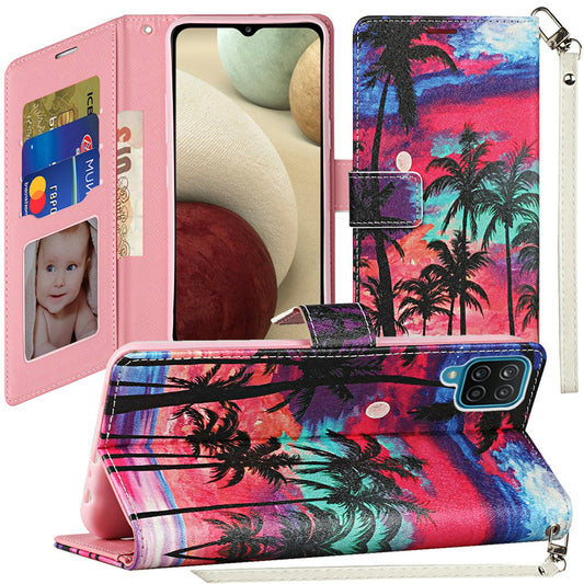 Samsung Galaxy A13 5G Vegan Design Wallet ID Card Case Cover - Beautiful Island (1103207)