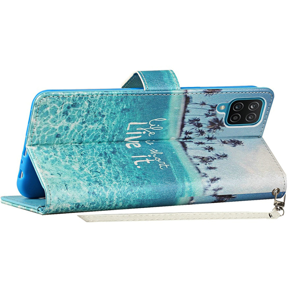 MOTO G PLAY (2021)  Vegan Design Wallet ID Card Case Cover - Live Life(1100827)