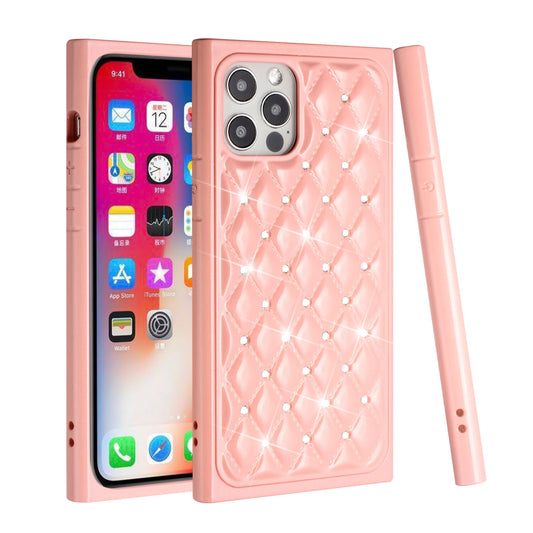 Apple iPhone XR GEM Diamonds Premium Sturdy Beautiful Hybrid Case Cover - Rose Gold (1102737)
