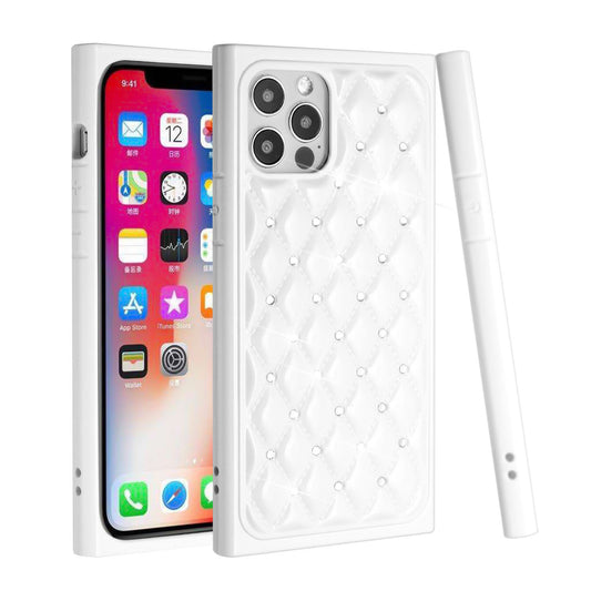 Apple iPhone XR GEM Diamonds Premium Sturdy Beautiful Hybrid Case Cover - White (1102738)