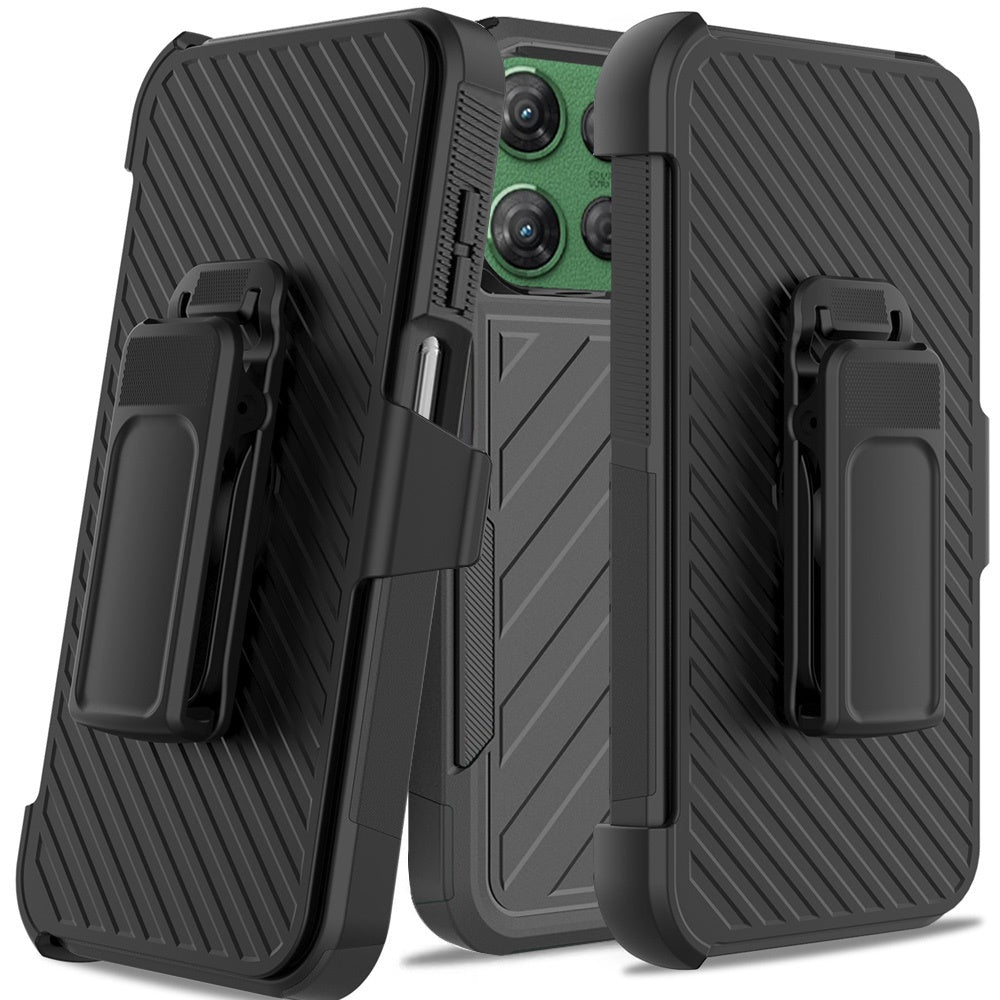 Motorola Moto G Power 5G 2025 Noble lined shockproof dual layer hybrid - Black/Black (1102641)
