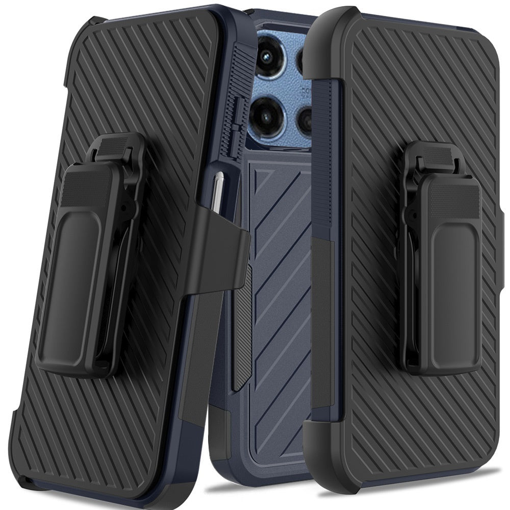 Moto G Stylus 5G 2025 Noble lined shockproof dual layer hybrid - Blue/Black (1102867)