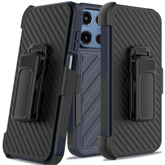 Moto G Stylus 5G 2025 Noble lined shockproof dual layer hybrid - Blue/Black (1102867)