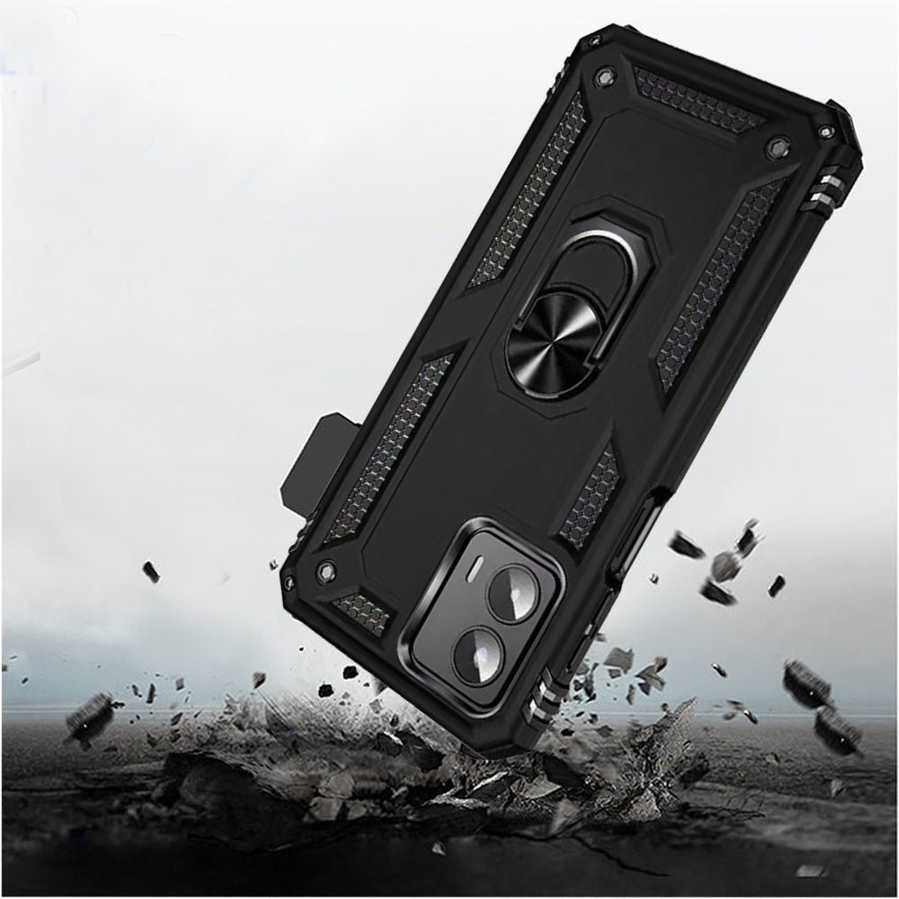 Motorola MOTO G 5G 2023 Holster Magnetic Ringstand Clip Cover Case - Black (1105838)