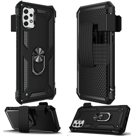 Samsung A23 5G  Holster Magnetic Ringstand Clip Cover Case - Black (1104809)