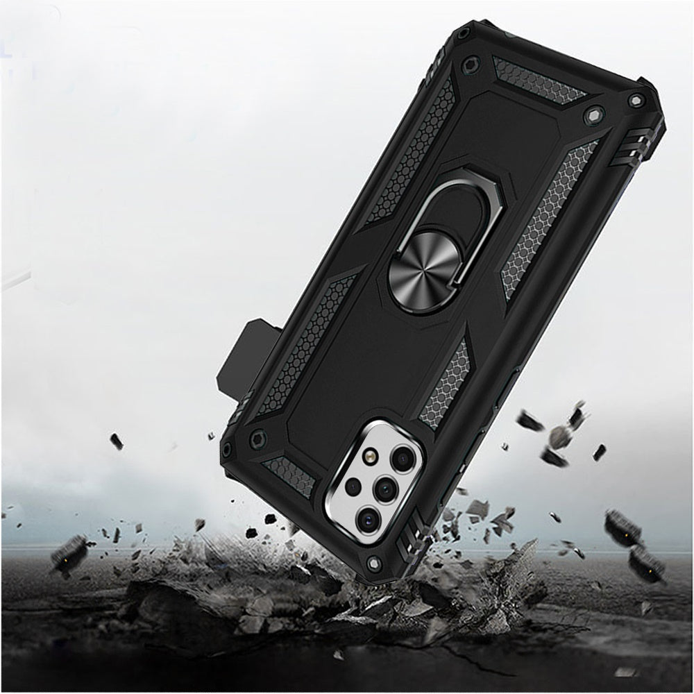 Samsung A23 5G  Holster Magnetic Ringstand Clip Cover Case - Black (1104809)