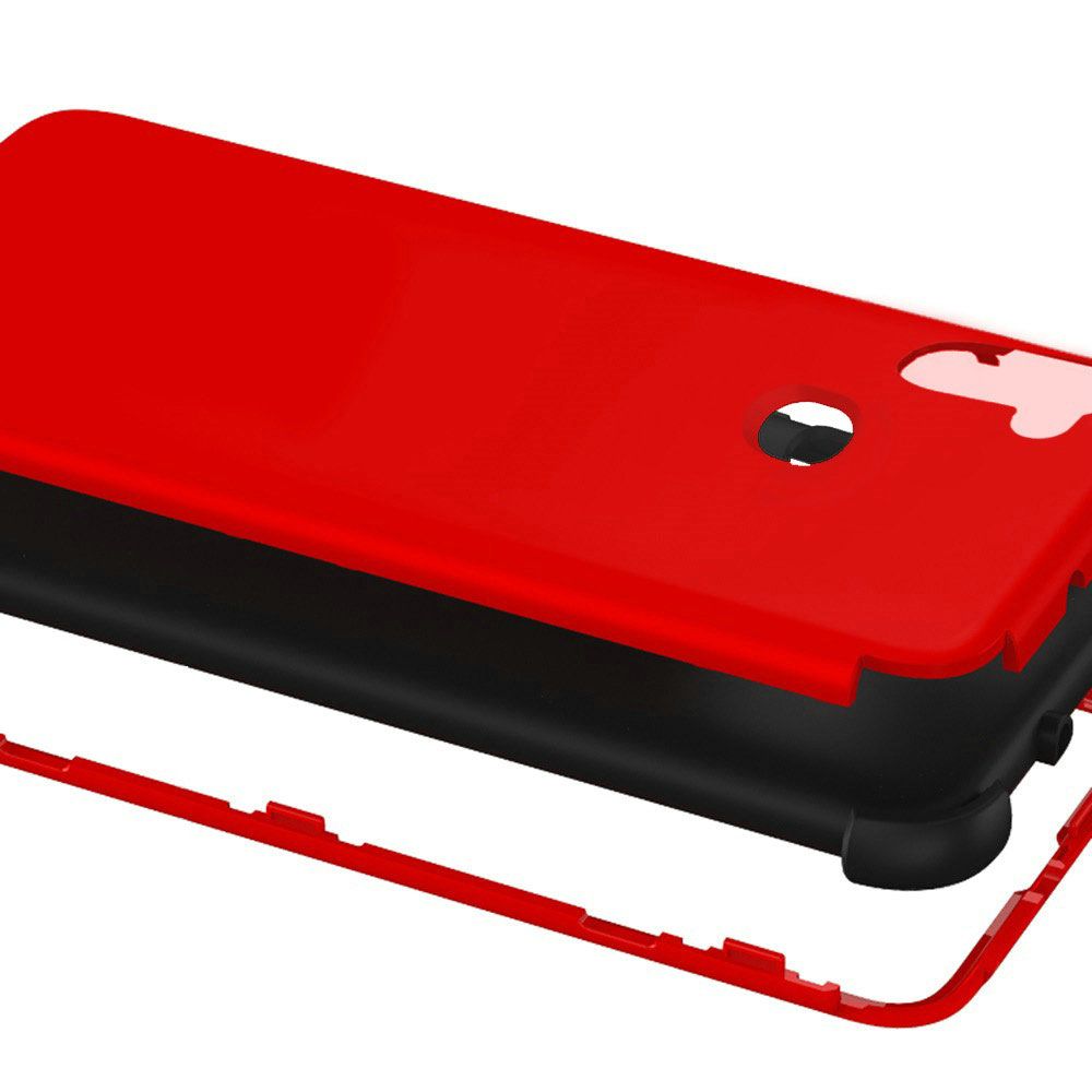 Samsung Galaxy A11 King Tuff Hybrid Case Cover - Red /Black (110070)