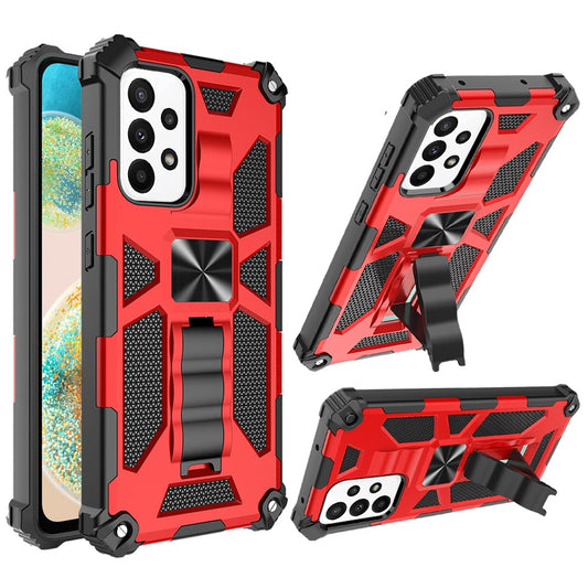 Samsung A23 5G Machine Magnetic Kickstand Case Cover - Red (1105091)
