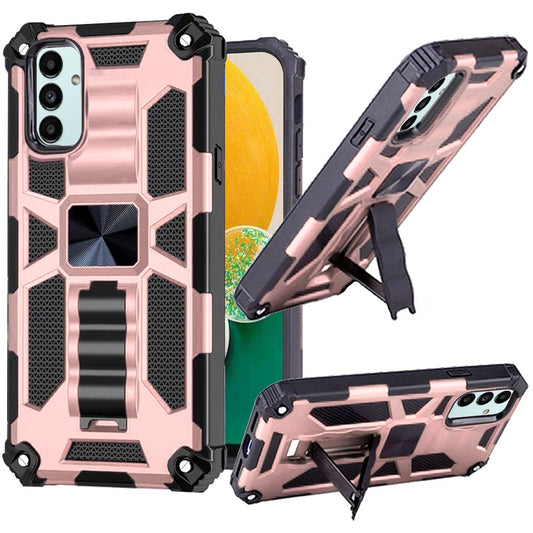 Samsung A13 5G, A04s Machine Magnetic Kickstand Case Cover - Rose Gold (1105226)