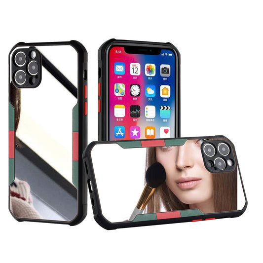 Apple iPhone XR Mirror on Silver Film Hybrid Case Cover - Black (1102724)