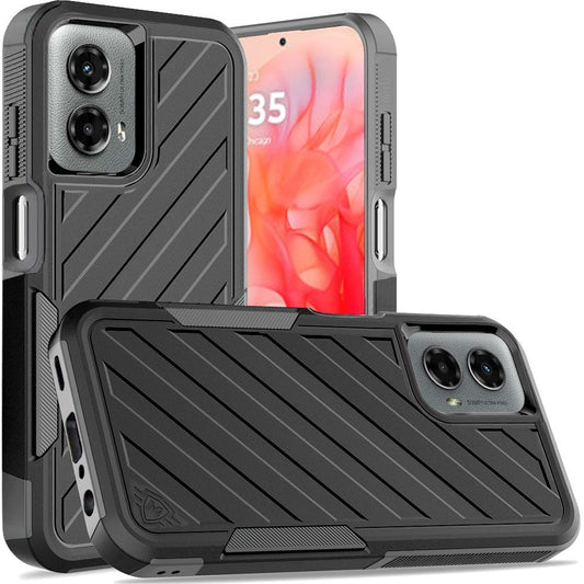 Motorola Moto G Stylus 5G 2024 Noble lined shockproof dual layer hybrid - Black/Grey (1106962)