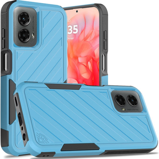Motorola Moto G Stylus 5G 2024 Noble lined shockproof dual layer hybrid - Sky Blue/Black (1106965)
