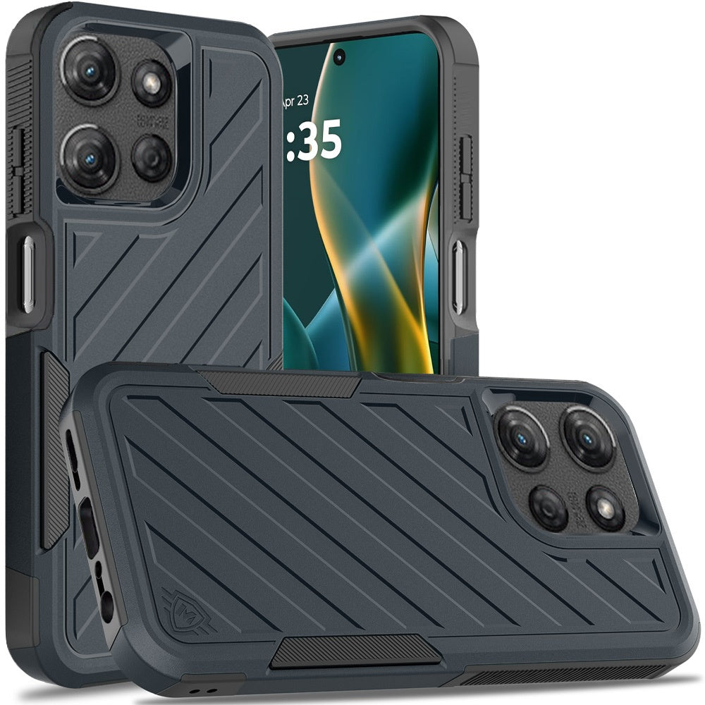Moto G Stylus 5G 2025 Noble lined shockproof dual layer hybrid - Blue/Black  (1102845)