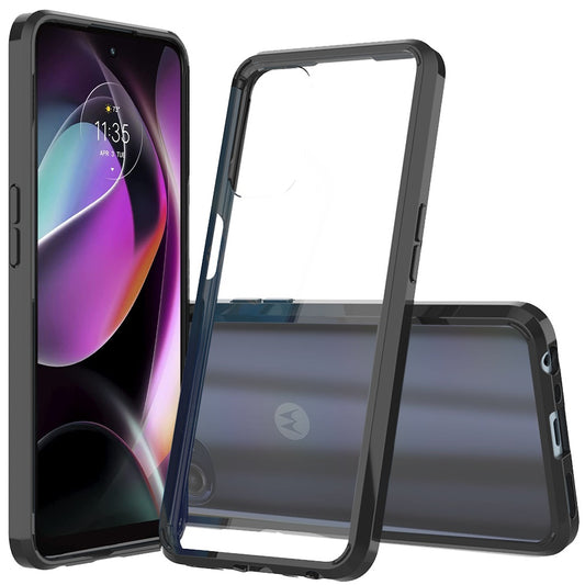 Apple iPhone 14 PRO MAX 6.7" Clear Transparent Hybrid Case Cover - Clear PC + Black TPU (1104654)