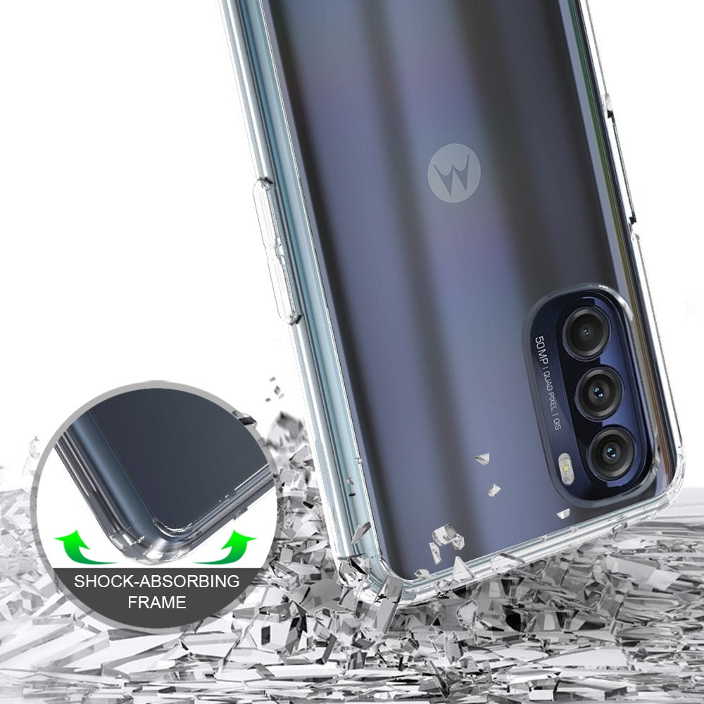 Apple iPhone 14 PRO Clear Transparent Hybrid Case Cover - Clear PC + Clear TPU (1104639)