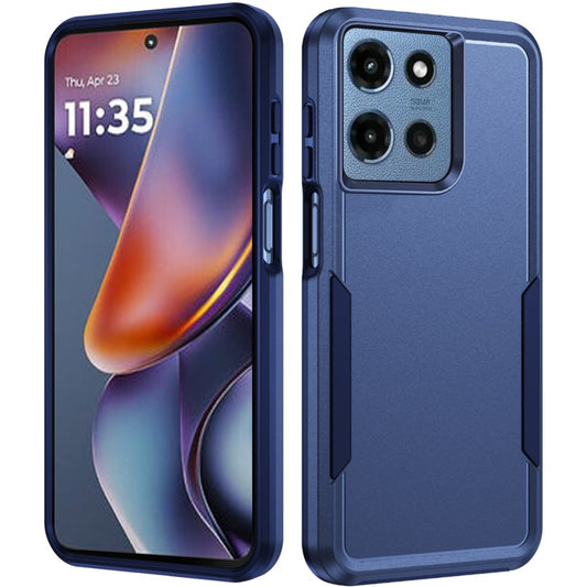Motorola Moto G 5G 2025 Tough Hybrid Case - Dark Blue ( 1103693) (MSRP $39.99)
