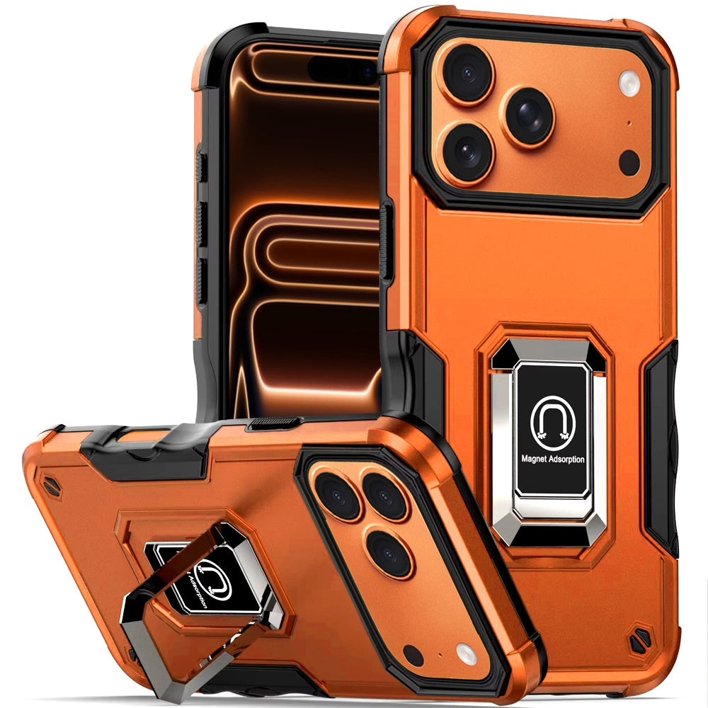 iPhone 17 Pro Max OPTIMUM Magnetic Ring Stand Hybrid Case Cover - Cosmic Orange ( 1107751) (MSRP $59.99)