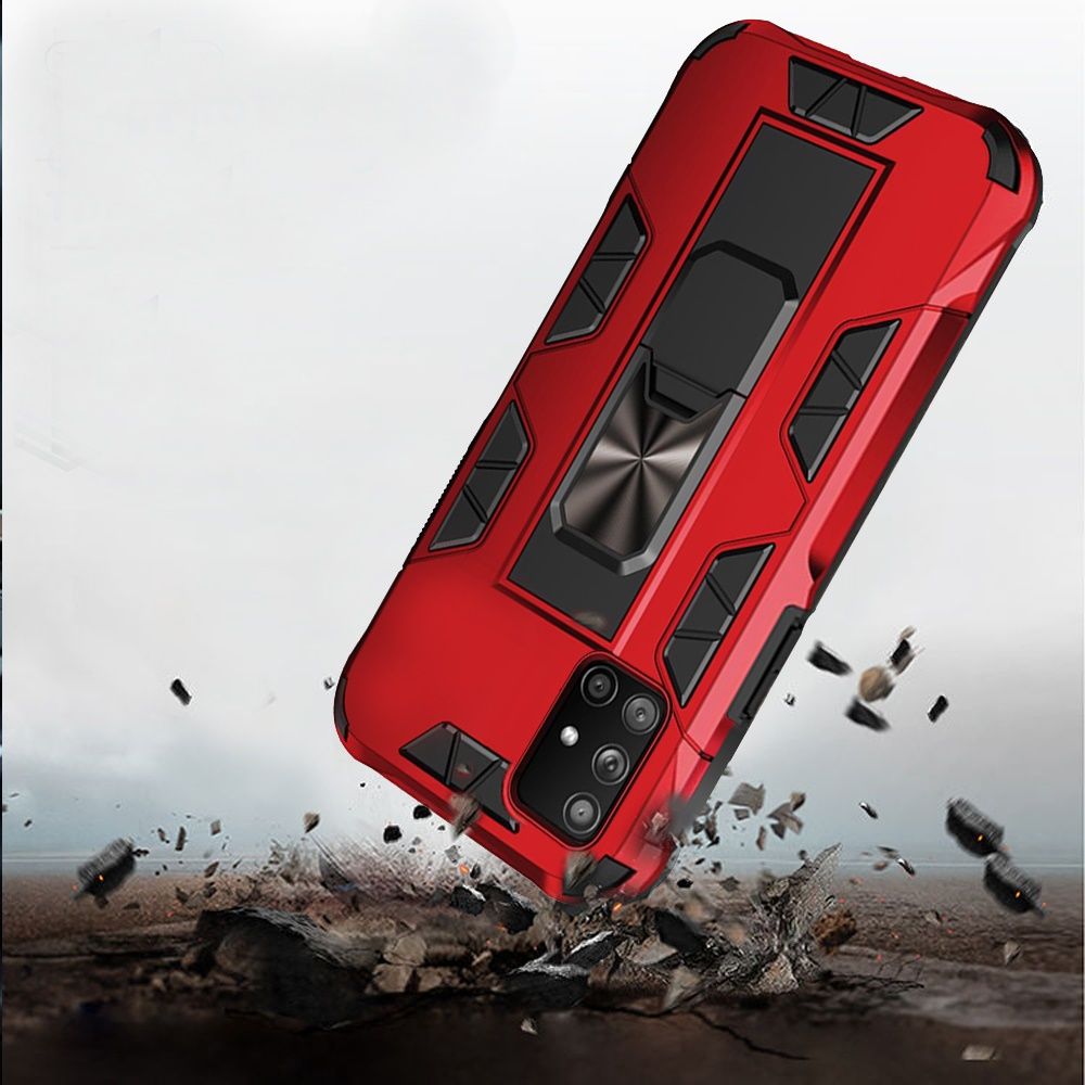 Samsung Galaxy A51 5G Optimum Magnetic RingStand Case Cover - Red (110293)