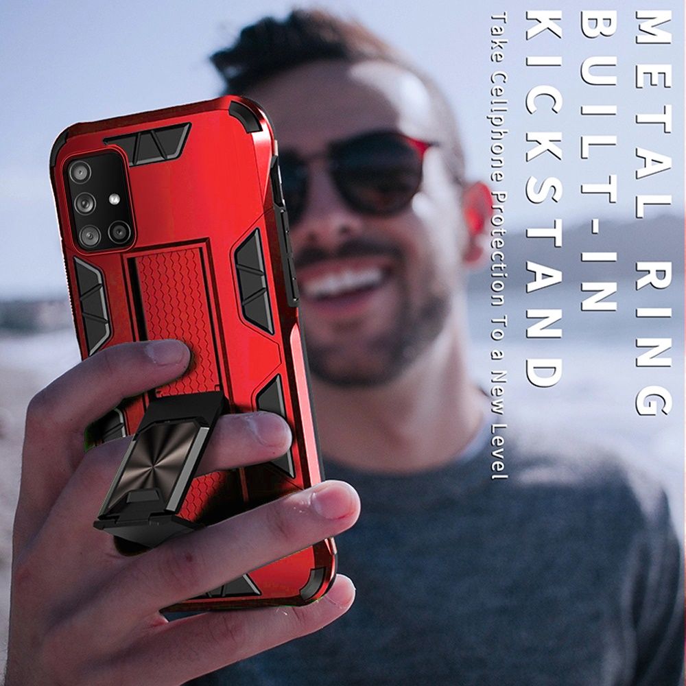 Samsung Galaxy A51 5G Optimum Magnetic RingStand Case Cover - Red (110293)