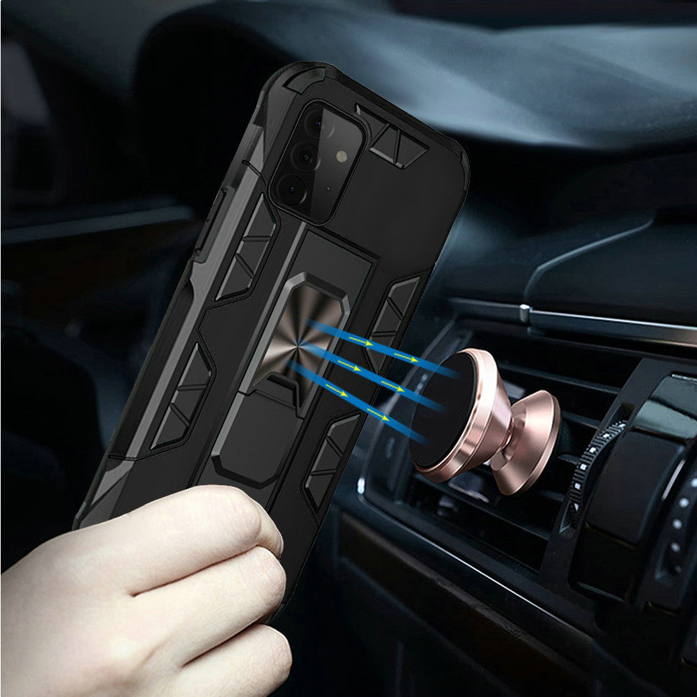 Samsung Galaxy A52 5G Optimum Magnetic RingStand Case Cover - Black (1103398)
