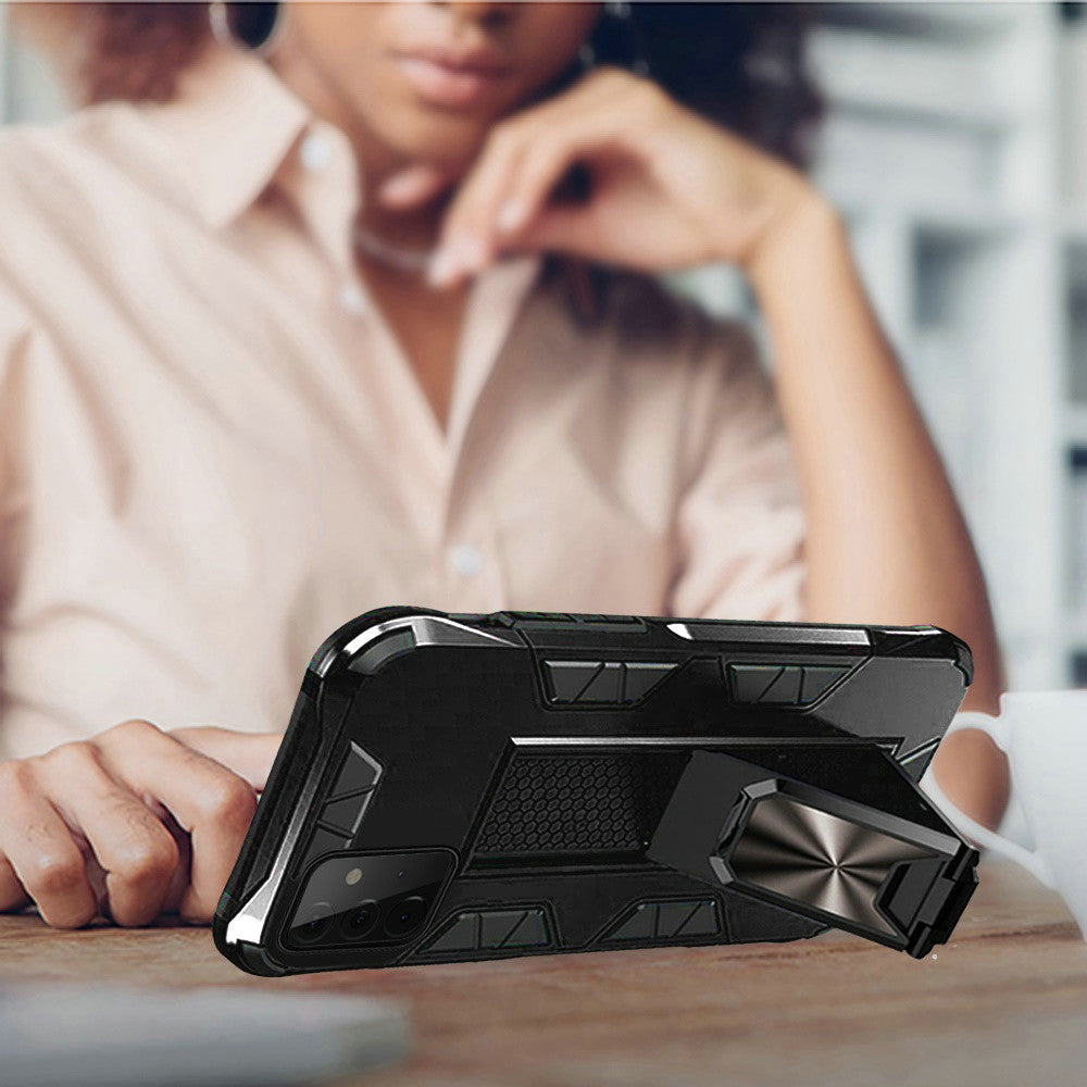 Samsung Galaxy A52 5G Optimum Magnetic RingStand Case Cover - Black (1103398)