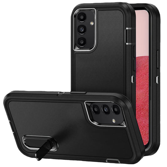 Samsung A14 5G PEAK 3in1 Toughest Hybrid with Stand Cover Case - Black/Black (1107694)