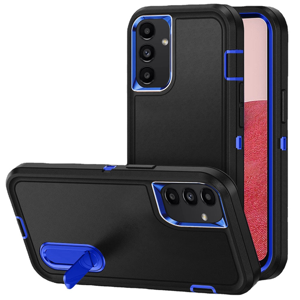 Samsung A14 5G PEAK 3in1 Toughest Hybrid with Stand Cover Case - Black/Blue (1107695)