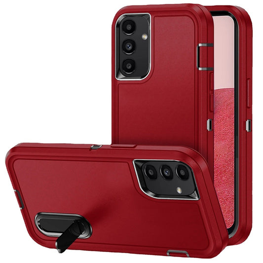 Samsung A14 5G PEAK 3in1 Toughest Hybrid with Stand Cover Case - Black/Red (1107696)