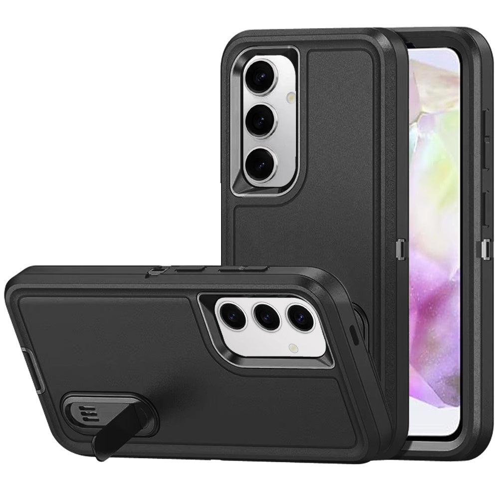 Samsung Galaxy A36 PEAK 3in1 Toughest Hybrid with Stand Cover Case - Black/Black (1102989)