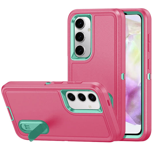 Samsung Galaxy A36 PEAK 3in1 Toughest Hybrid with Stand Cover Case - Teal/Hot Pink (1102990)