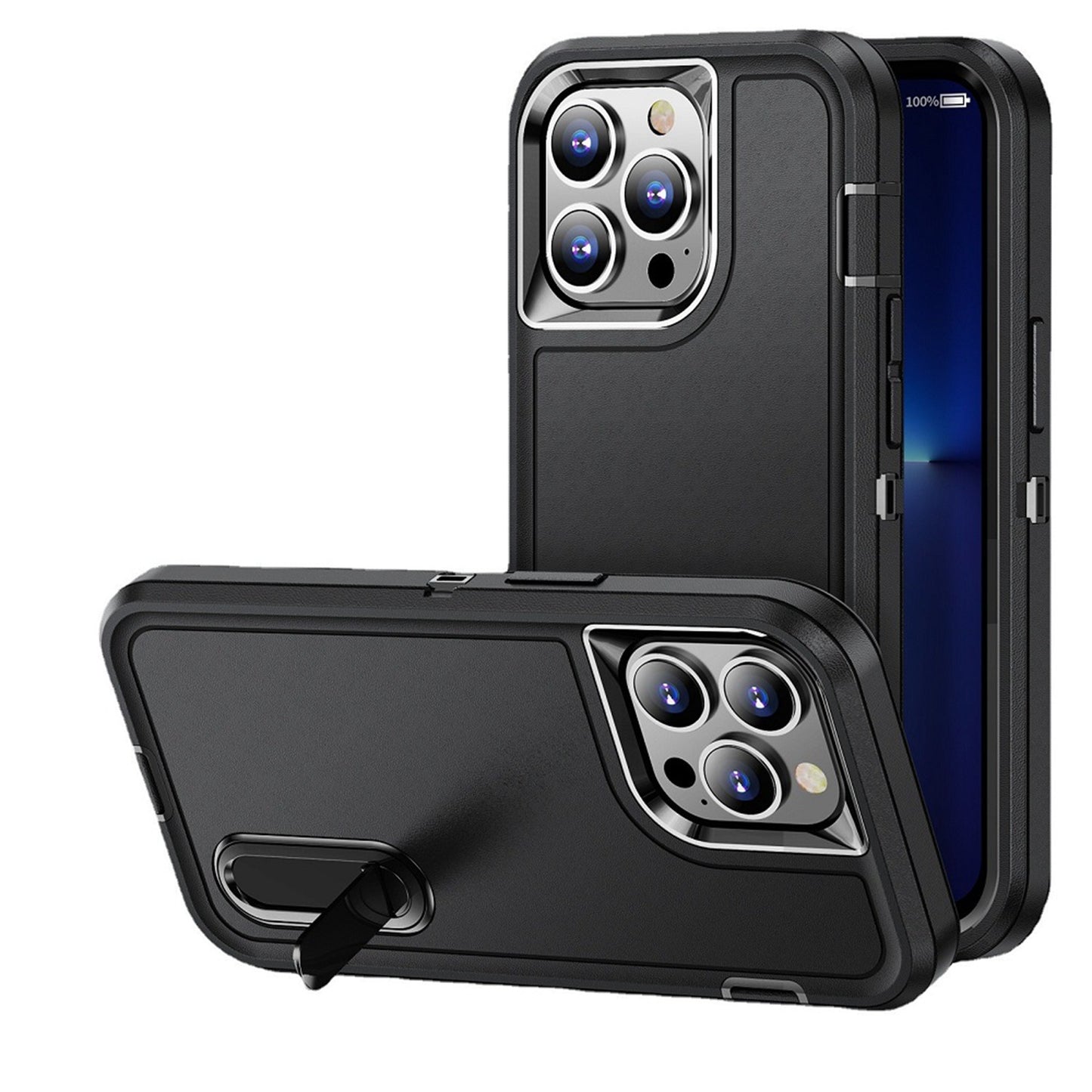Apple iPhone 11 (XI6.1) PEAK 3in1 Toughest Hybrid with Stand Cover Case - Black/Black (1106737)