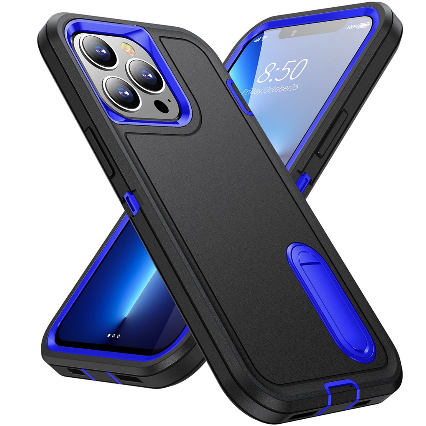 Apple iPhone 11 (XI6.1) PEAK 3in1 Toughest Hybrid with Stand Cover Case - Blue/Black (1106738)