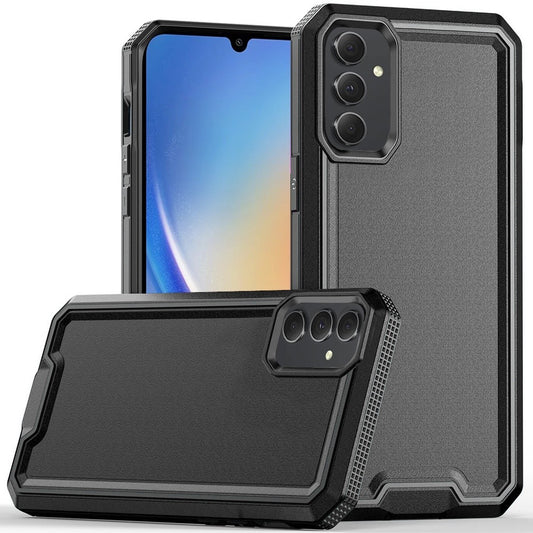 Samsung A15 5G Rank Tough Strong Modern Fused Hybrid Case Cover - Black ( 1103369) (MSRP $49.99)