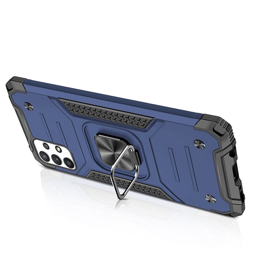 Samsung A23 5G Robust Magnetic Kickstand Hybrid Case Cover - Blue (1104802)