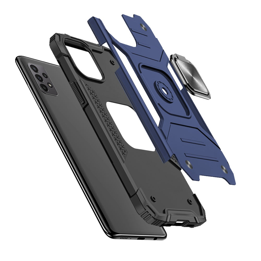 Samsung A23 5G Robust Magnetic Kickstand Hybrid Case Cover - Blue (1104802)