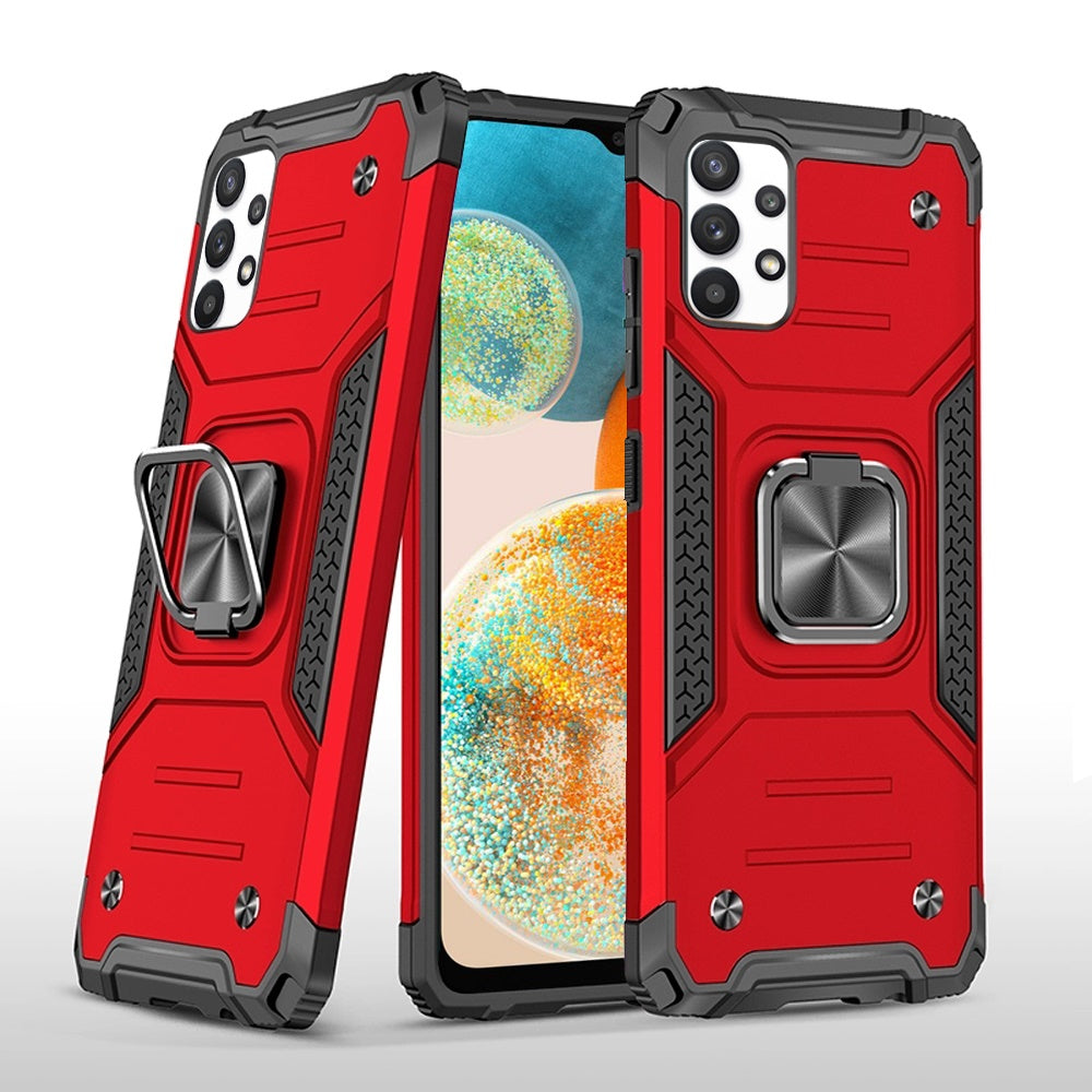 Samsung A23 5G Robust Magnetic Kickstand Hybrid Case Cover - Red (1104803)