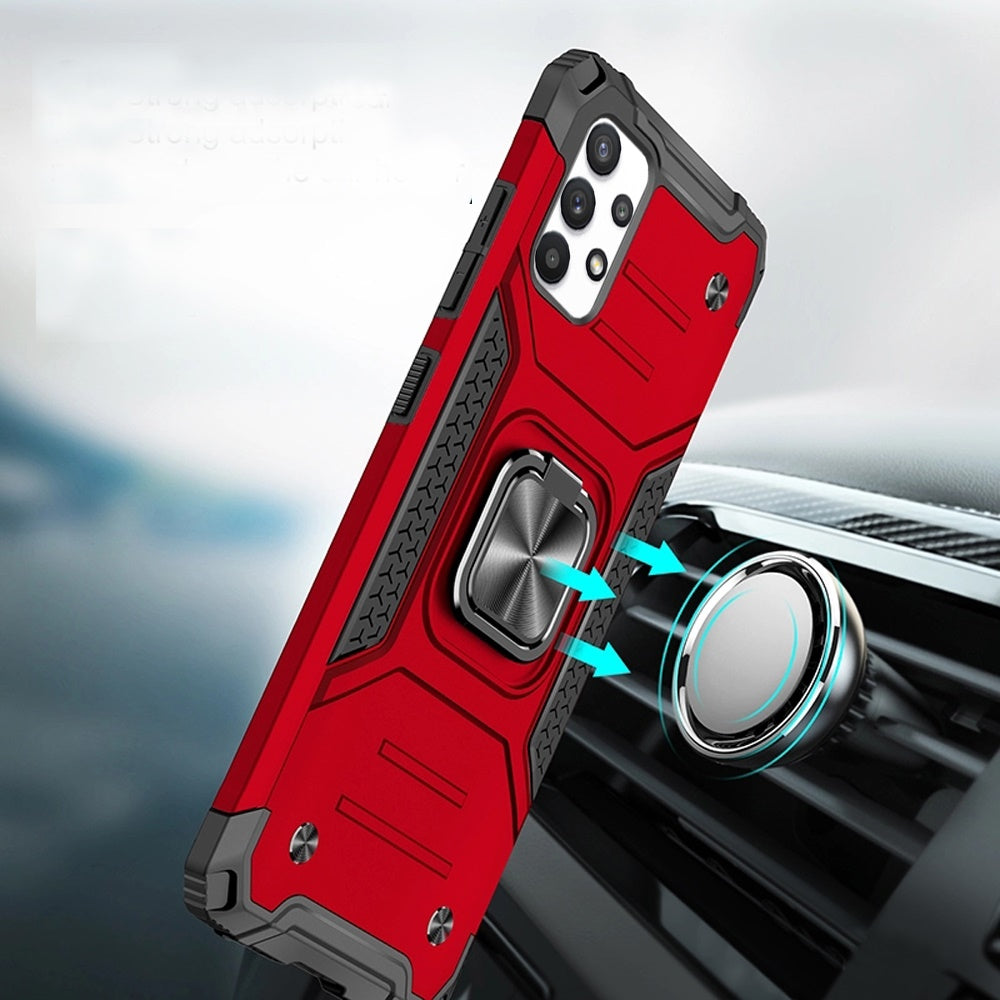 Samsung A23 5G Robust Magnetic Kickstand Hybrid Case Cover - Red (1104803)